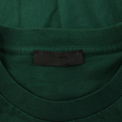 Prada Triangle Logo Pocket T-Shirt Short Sleeve L Green — view 3