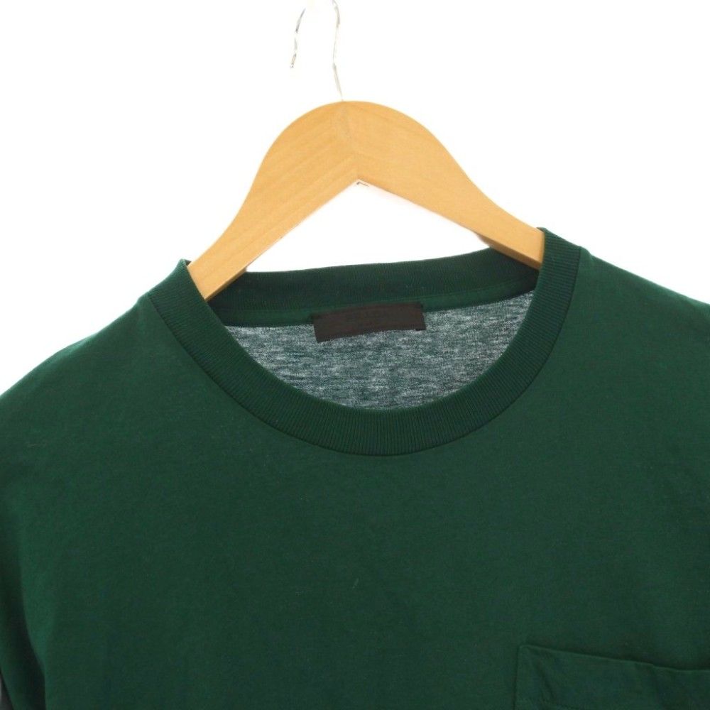 Prada Triangle Logo Pocket T-Shirt Short Sleeve L Green — view 4