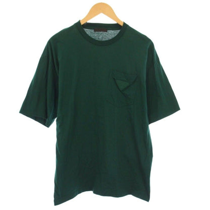 Prada Triangle Logo Pocket T-Shirt Short Sleeve L Green