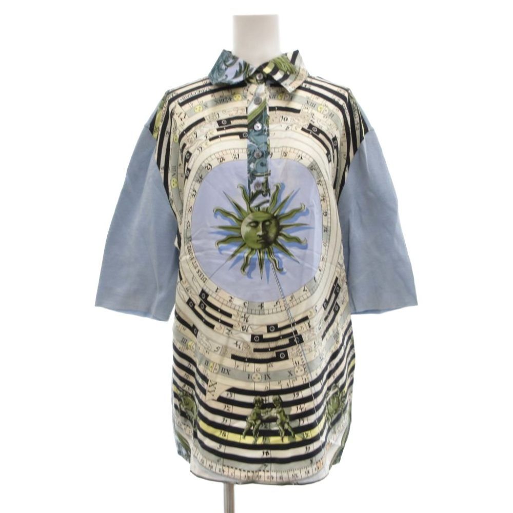 Hermes Martin Margiela Era Dies ET Hore Astrology Sun Polo Shirt Silk Knit
