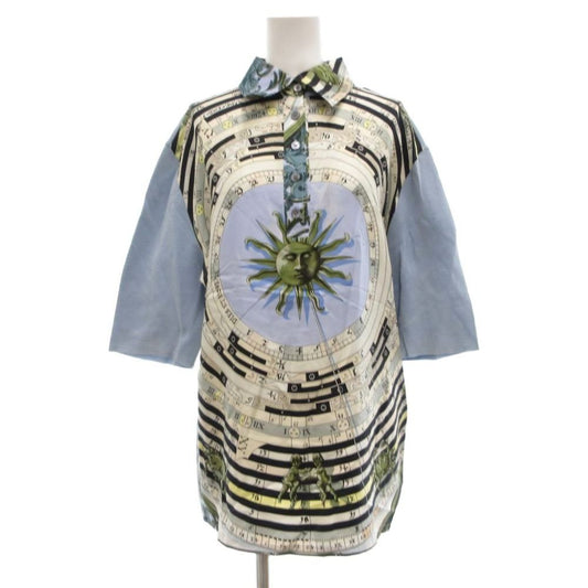 Hermes Martin Margiela Era Dies ET Hore Astrology Sun Polo Shirt Silk Knit