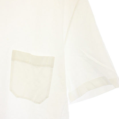 Hermes T-Shirt Crew Neck Short Sleeve Pocket M White TK — view 3