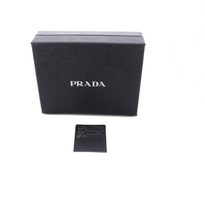 Prada Saffiano Triangolo Wallet Bifold Leather Mint Green — view 6