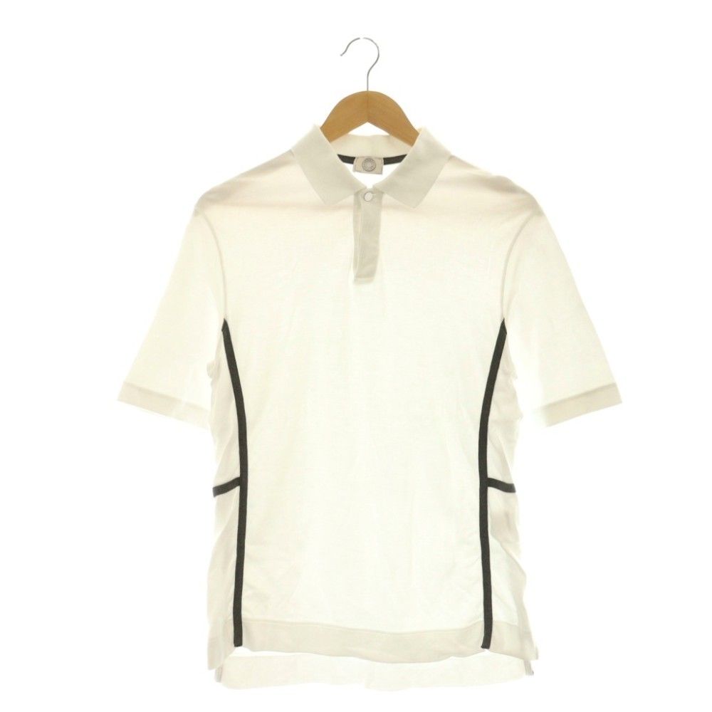 Hermes Series Button Polo Shirt Short Sleeve S White