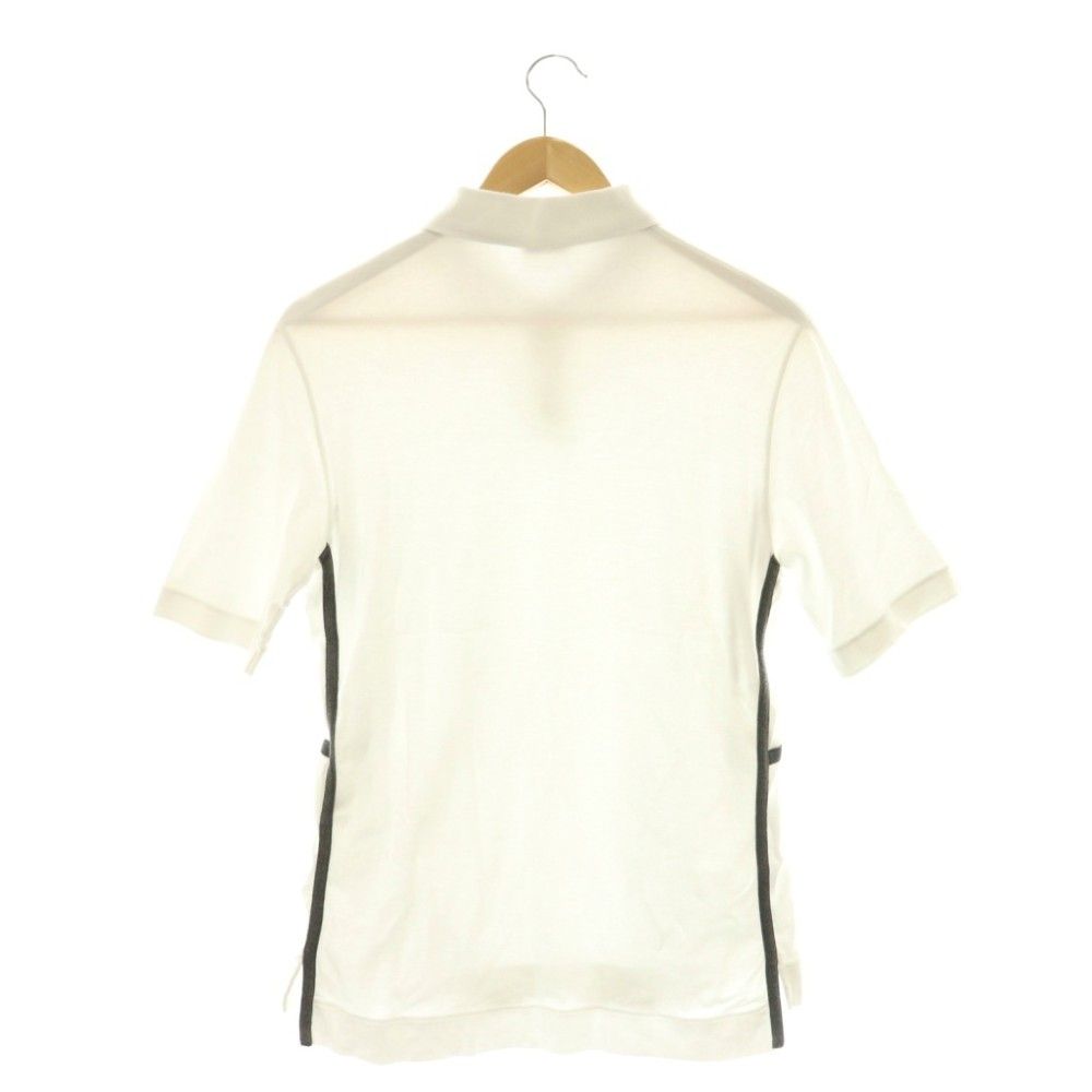 Hermes Series Button Polo Shirt Short Sleeve S White — view 2