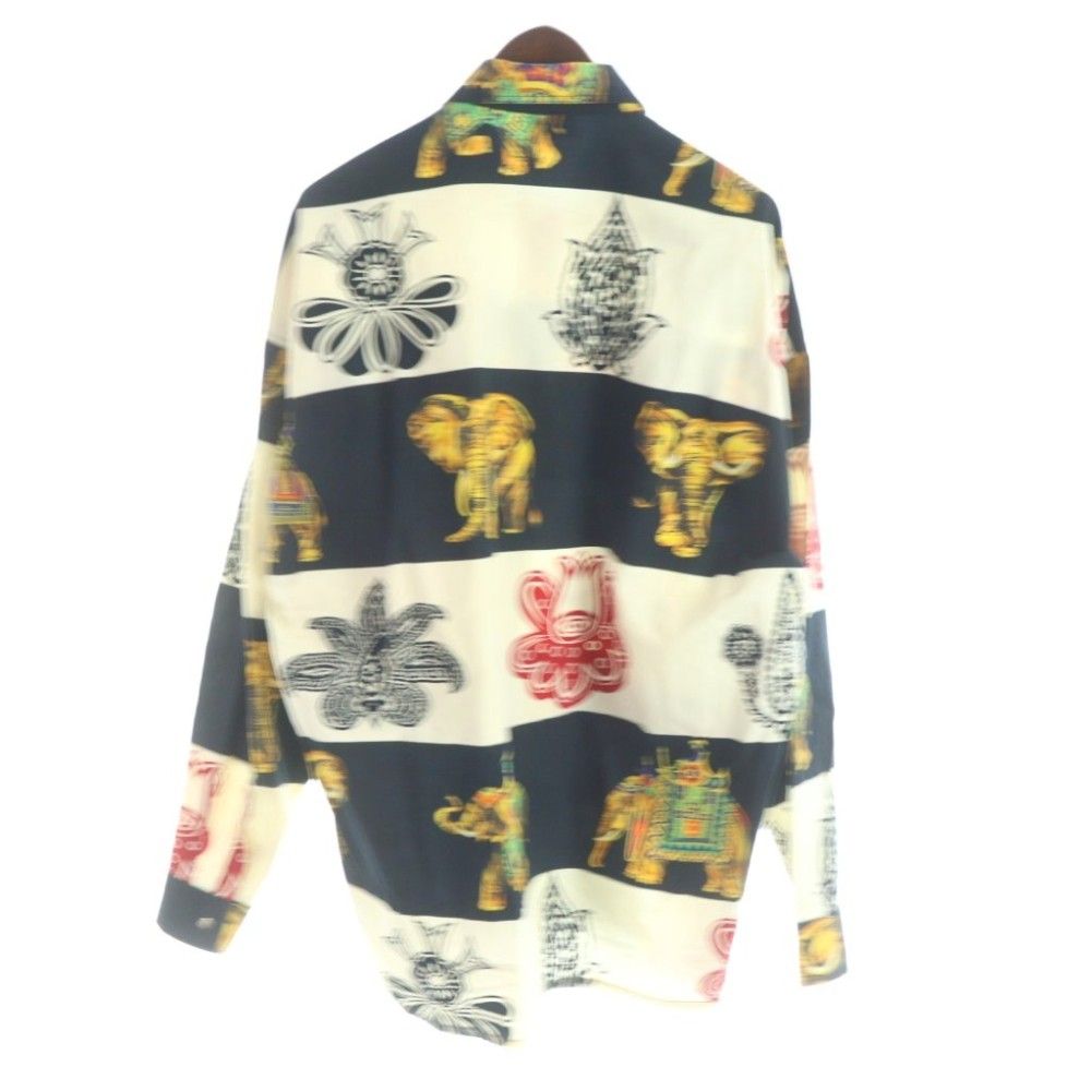 Versace Jeans Couture Shirt Graphic Print Long Sleeve All Over Pattern Elephant — view 2