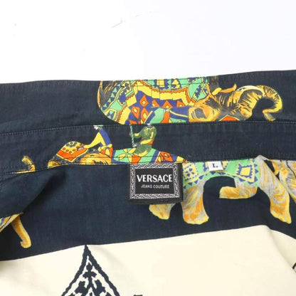 Versace Jeans Couture Shirt Graphic Print Long Sleeve All Over Pattern Elephant — view 5