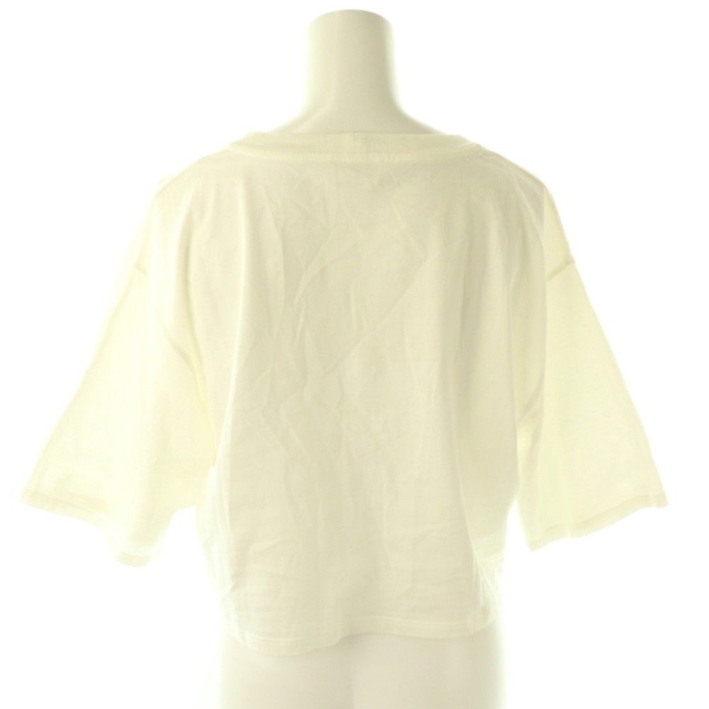 Celine by Hedi Slimane Cropped T-Shirt S Ivory Black DO — view 2