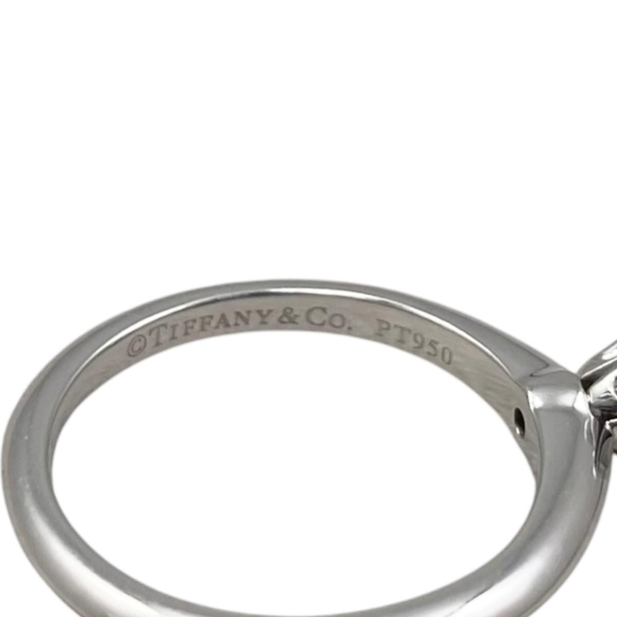Tiffany & Co Ring Solitaire Setting Engagement Platinum Diamond — view 7