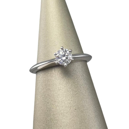 Tiffany & Co Ring Solitaire Setting Engagement Platinum Diamond — view 5