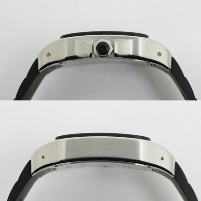 Cartier Santos 100 LM Silver Dial SS Rubber Automatic Winding Watch Overhauled — view 3