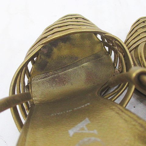 Prada Sandals Knitted Gold — view 9