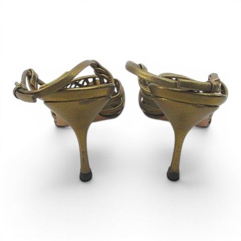 Prada Sandals Knitted Gold — view 5