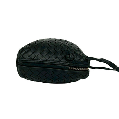 Bottega Veneta Intrecciato Leather Mini Shoulder Bag Pochette Crossbody Black — view 6
