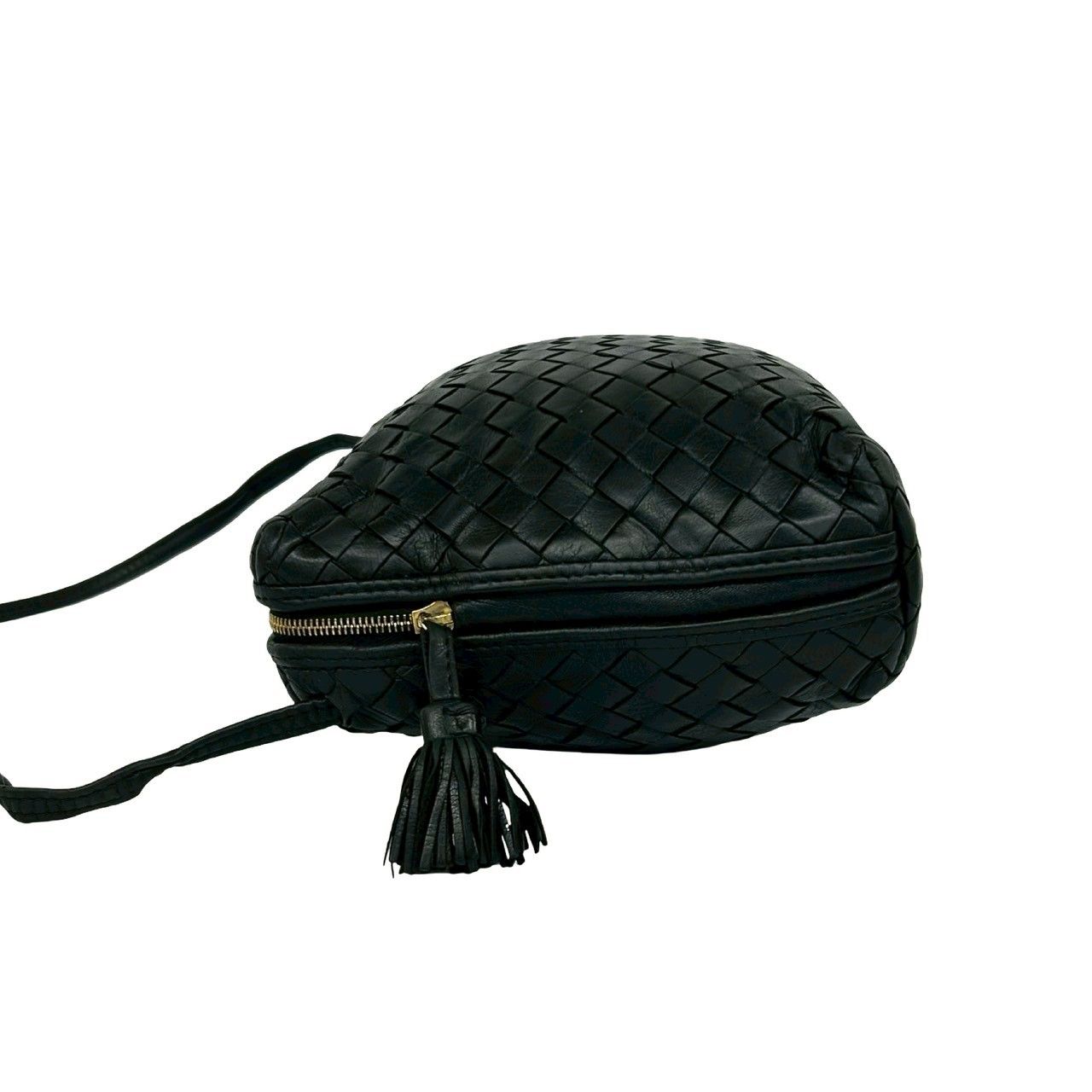 Bottega Veneta Intrecciato Leather Mini Shoulder Bag Pochette Crossbody Black — view 5