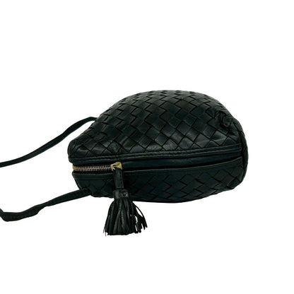Bottega Veneta Intrecciato Leather Mini Shoulder Bag Pochette Crossbody Black — view 5