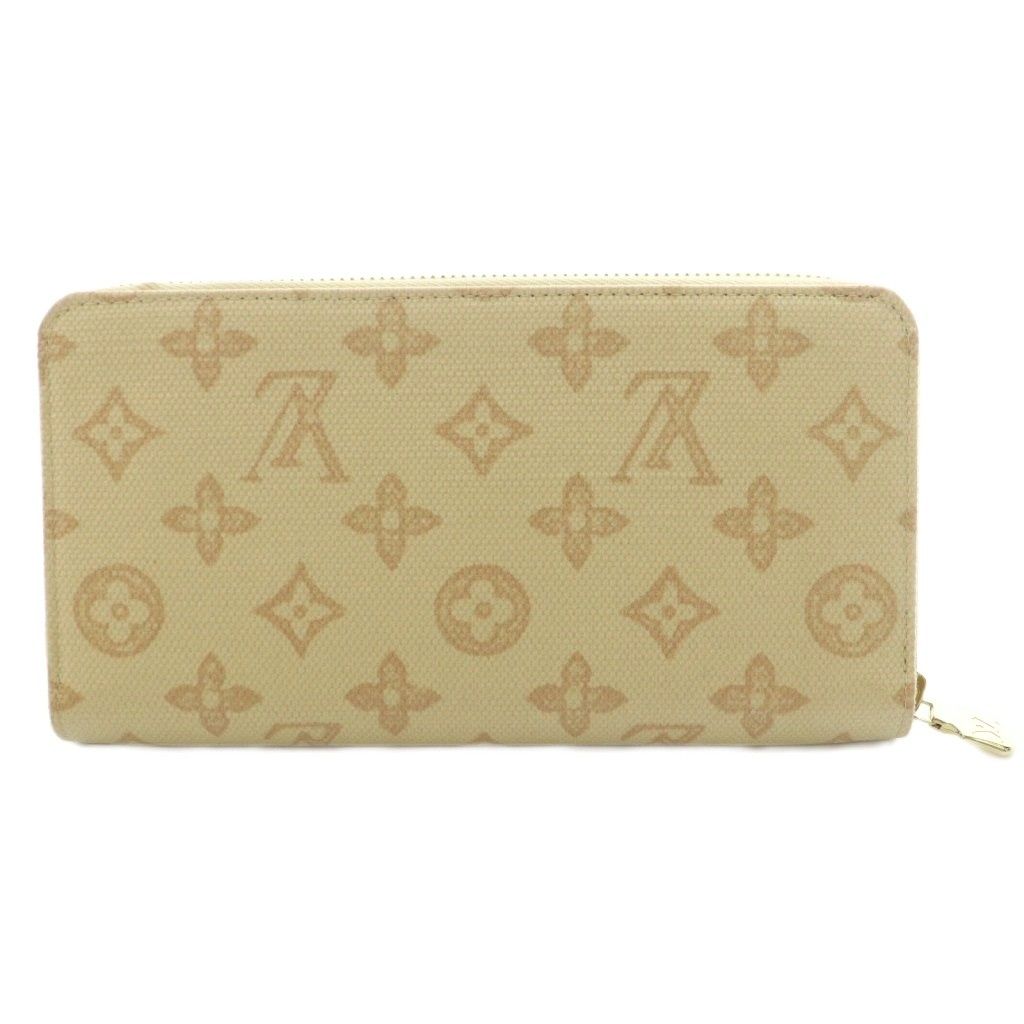 Louis Vuitton Monogram Zippy Wallet Canvas Long Zip Around Logo All Over — view 3