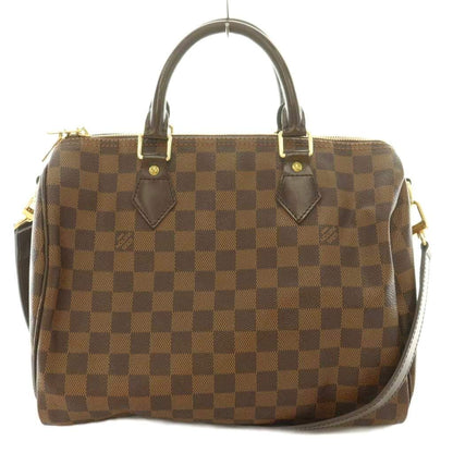 Louis Vuitton Damier Speedy Bandouliere 30 Canvas 2-Way Boston Bag Hand