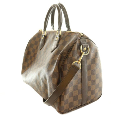 Louis Vuitton Damier Speedy Bandouliere 30 Canvas 2-Way Boston Bag Hand — view 2