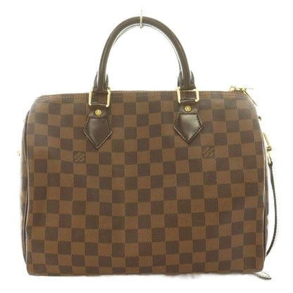 Louis Vuitton Damier Speedy Bandouliere 30 Canvas 2-Way Boston Bag Hand — view 3