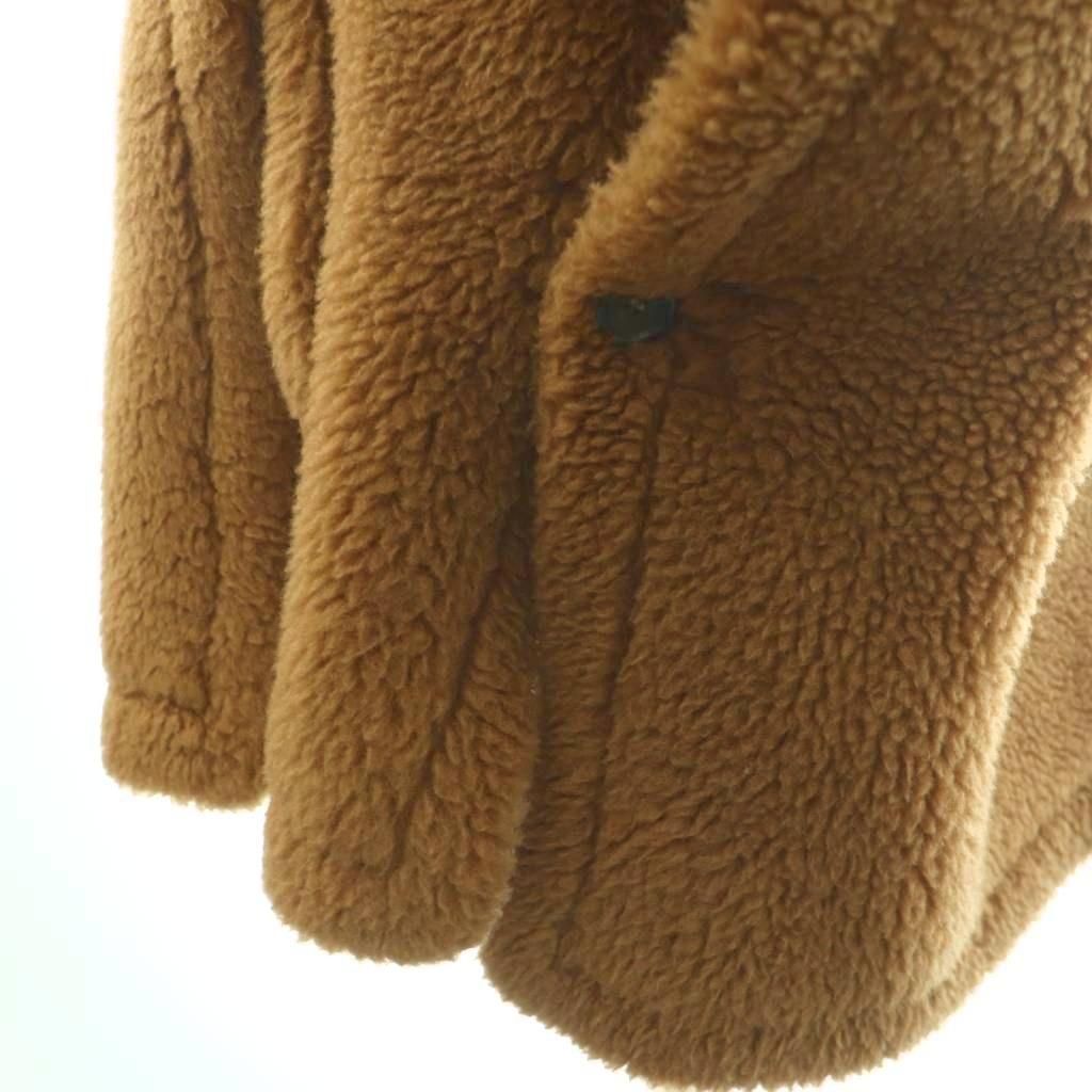 Max Mara Tebe Teddy Bear Cape Poncho Outer Coat Beige NR — view 6