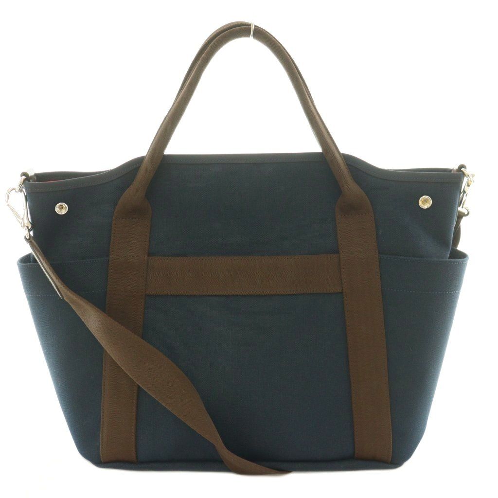 Hermes Sac de Panthere Je Gourme 2-Way Tote Hand Shoulder Canvas Bicolor Logo — view 3