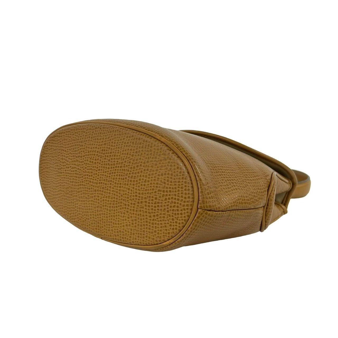 Dior Vintage CD Logo Leather Handbag Mini Tote Camel — view 8