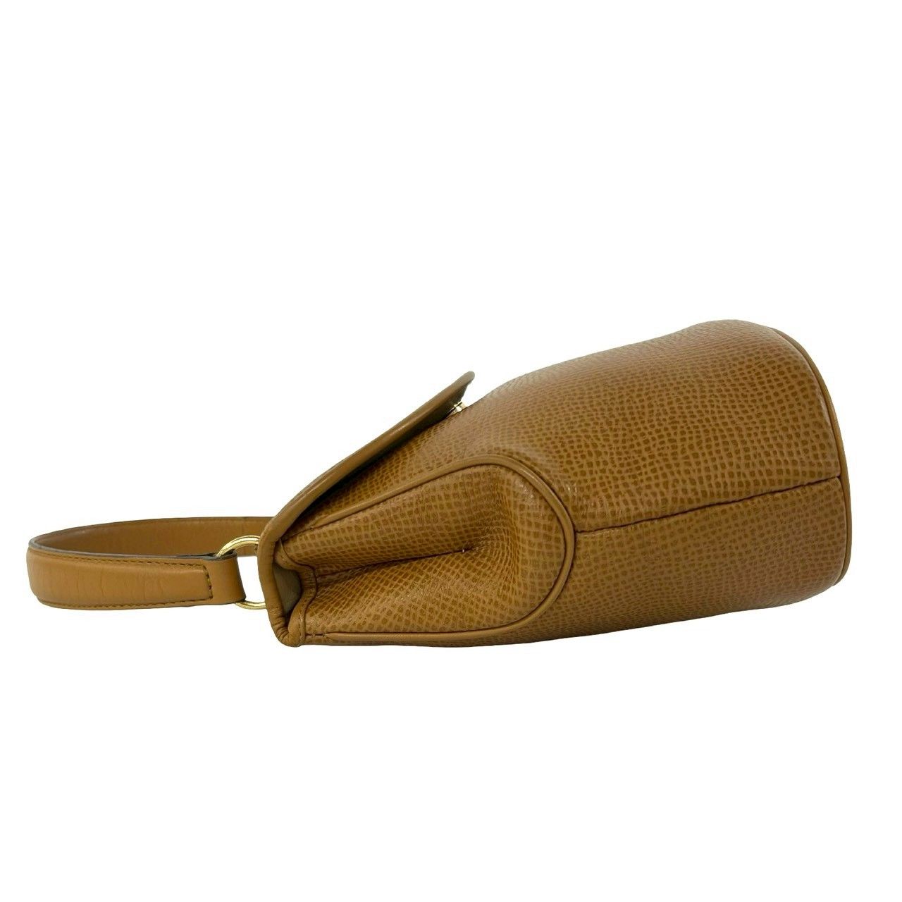 Dior Vintage CD Logo Leather Handbag Mini Tote Camel — view 5