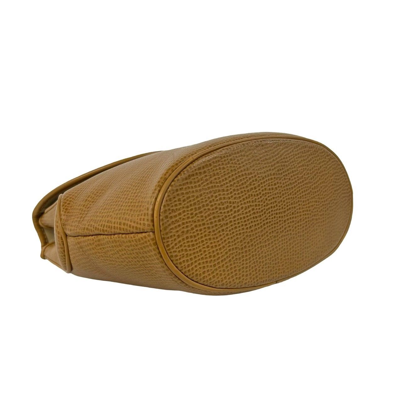 Dior Vintage CD Logo Leather Handbag Mini Tote Camel — view 7
