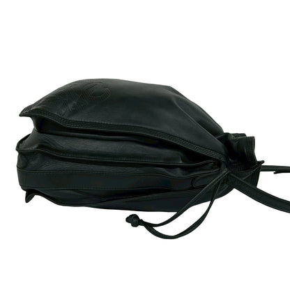 Loewe Vintage Anagram Logo Nappa Leather Drawstring Mini Shoulder Bag Black — view 6
