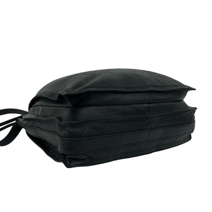 Loewe Vintage Anagram Logo Nappa Leather Drawstring Mini Shoulder Bag Black — view 7