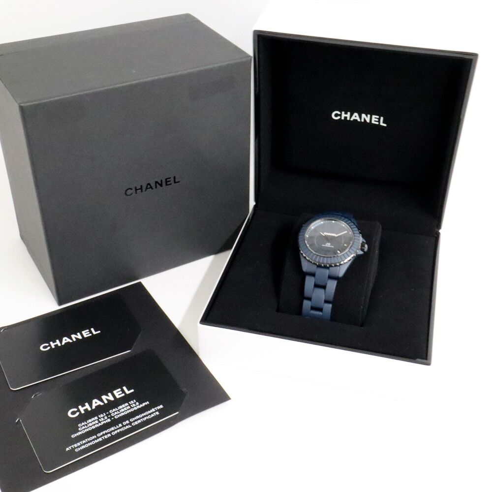 Chanel Bleu 38 mm Matte Blue Ceramic Automatic Winding Watch and Same — view 4