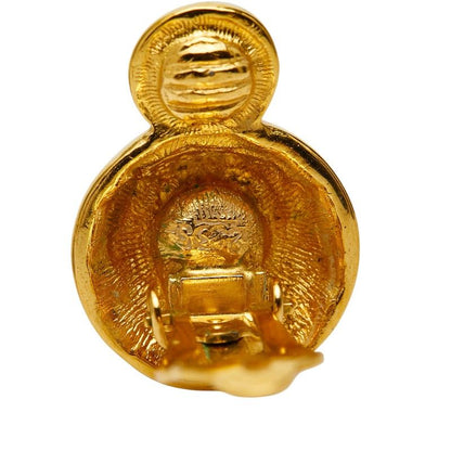 Chanel CC Logo Bijou Earrings Gold Plated — view 3