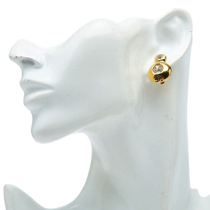 Chanel CC Logo Bijou Earrings Gold Plated — view 4