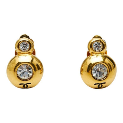 Chanel CC Logo Bijou Earrings Gold Plated — view 2
