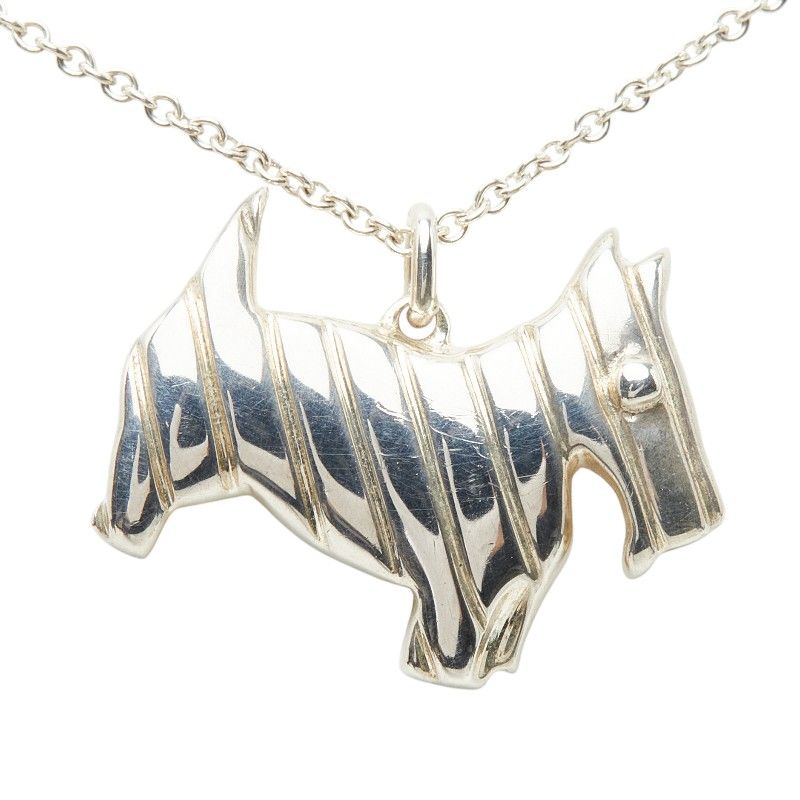 Tiffany & Co Terrier Dog Necklace Silver — view 2