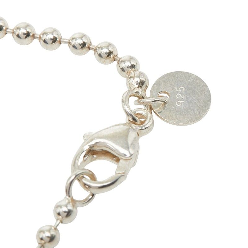 Tiffany & Co Dog Tag Ball Chain Necklace Silver — view 6