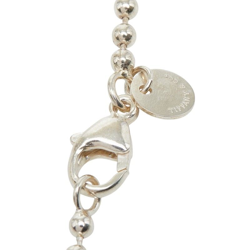 Tiffany & Co Dog Tag Ball Chain Necklace Silver — view 5