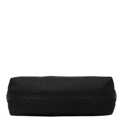 Dior Street Chic Trotter Crossbody Shoulder Bag Black Navy Leather Jacquard — view 3