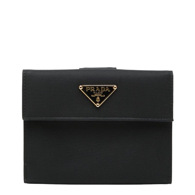 Prada Bifold Wallet Black Nylon