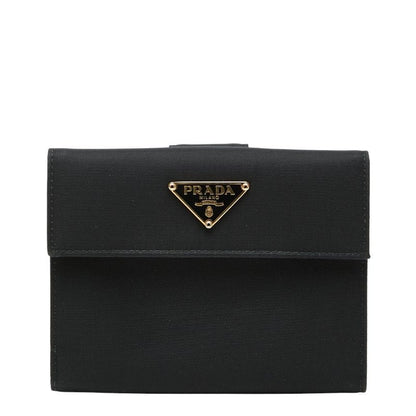 Prada Bifold Wallet Black Nylon