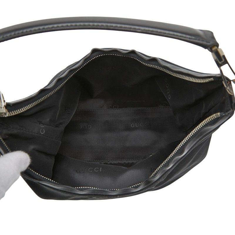 Gucci Shoulder Bag 000 Black Nylon Leather — view 8