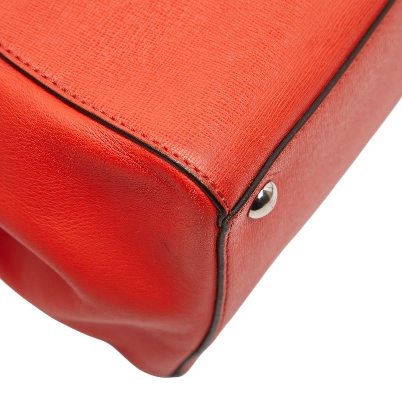 Fendi Toujour 2-Way Shoulder Bag Red Leather — view 7