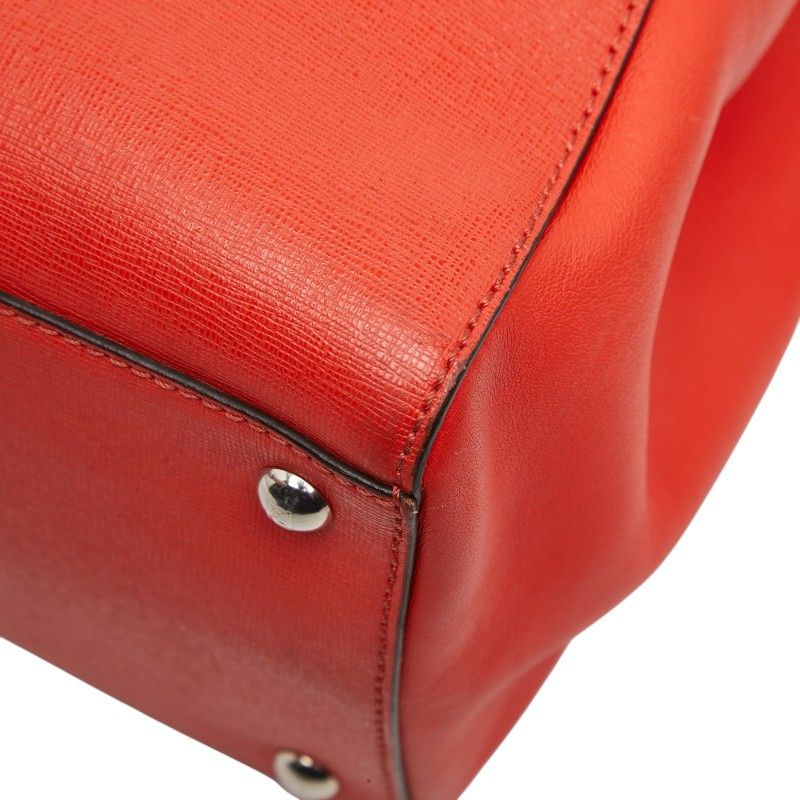 Fendi Toujour 2-Way Shoulder Bag Red Leather — view 4