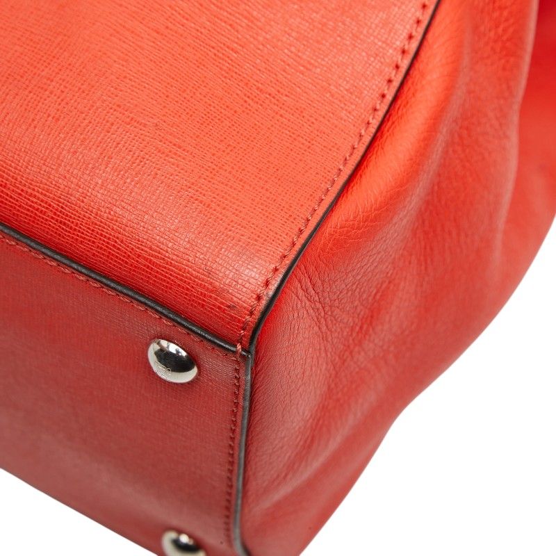 Fendi Toujour 2-Way Shoulder Bag Red Leather — view 6
