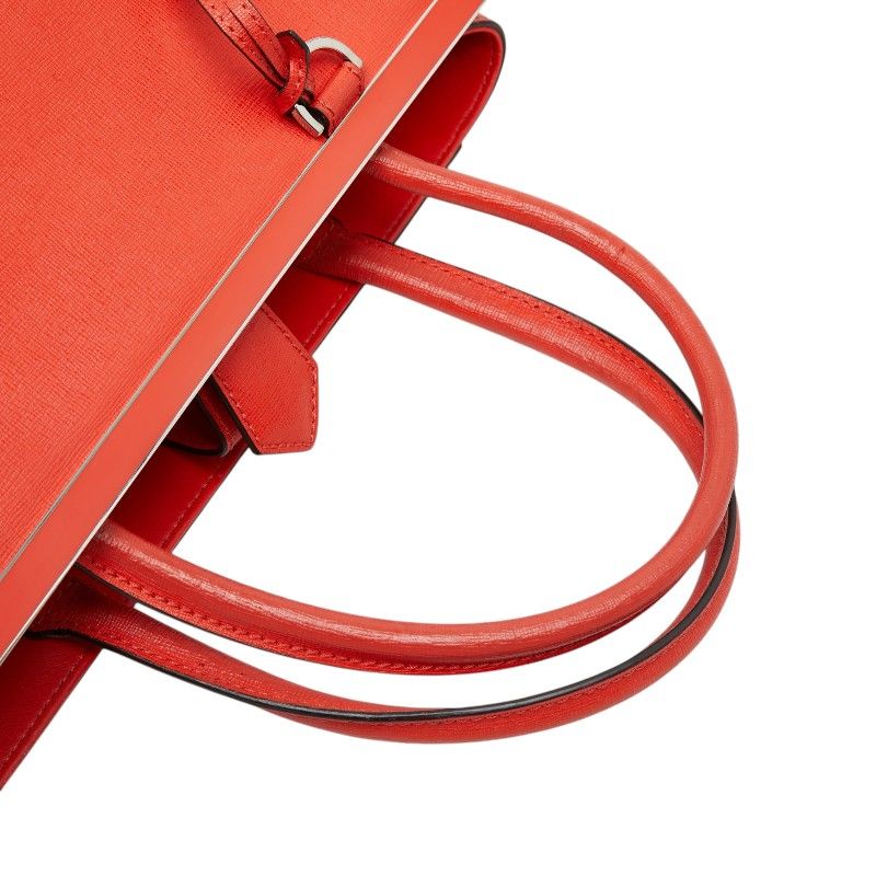 Fendi Toujour 2-Way Shoulder Bag Red Leather — view 8