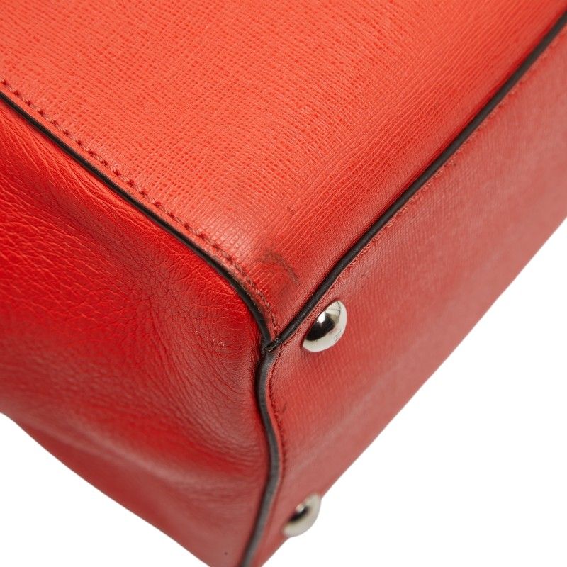Fendi Toujour 2-Way Shoulder Bag Red Leather — view 5