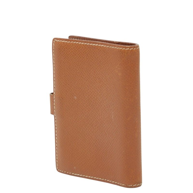 Hermes Agenda Mini Notebook Cover Brown Courchevel — view 2