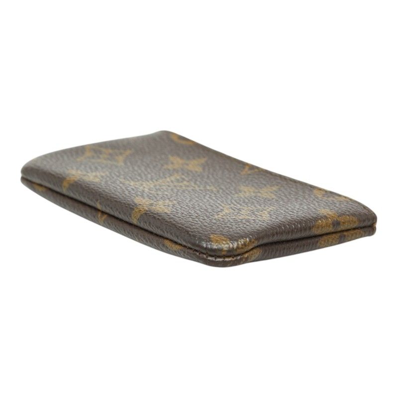 Louis Vuitton Monogram Pochette Cles Coin Case Key Purse Brown Leather 1 — view 4