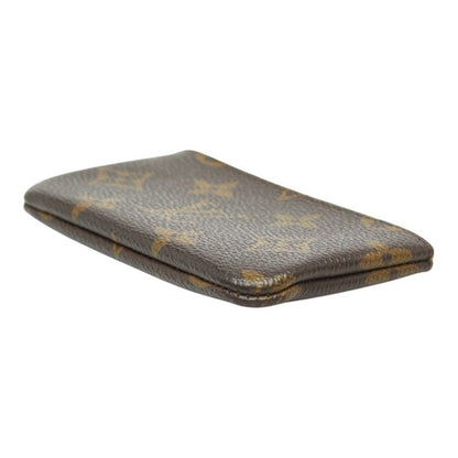 Louis Vuitton Monogram Pochette Cles Coin Case Key Purse Brown Leather 1 — view 4